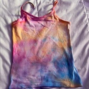 Custom made tie dye tank